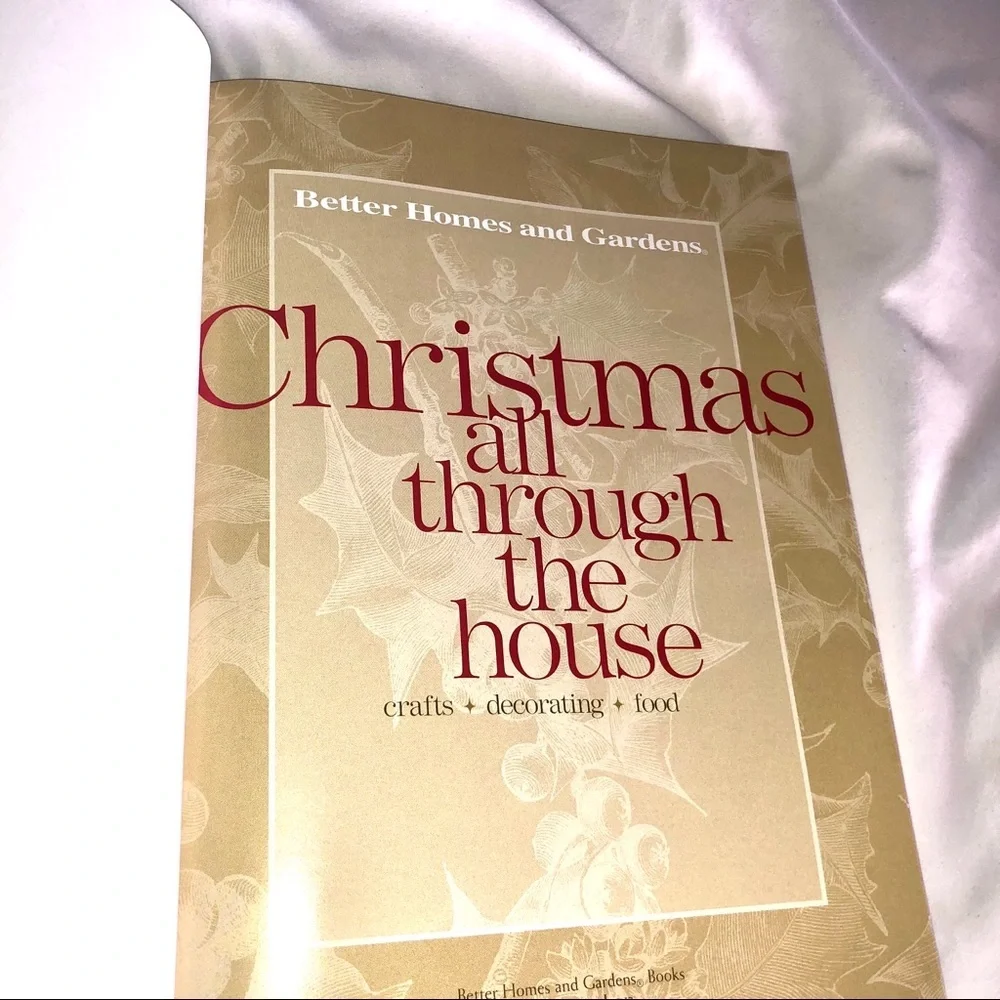 CHRISTMAS ALL THROUGH THE HOUSE HARDCOVER BOOK and COOKBOOK